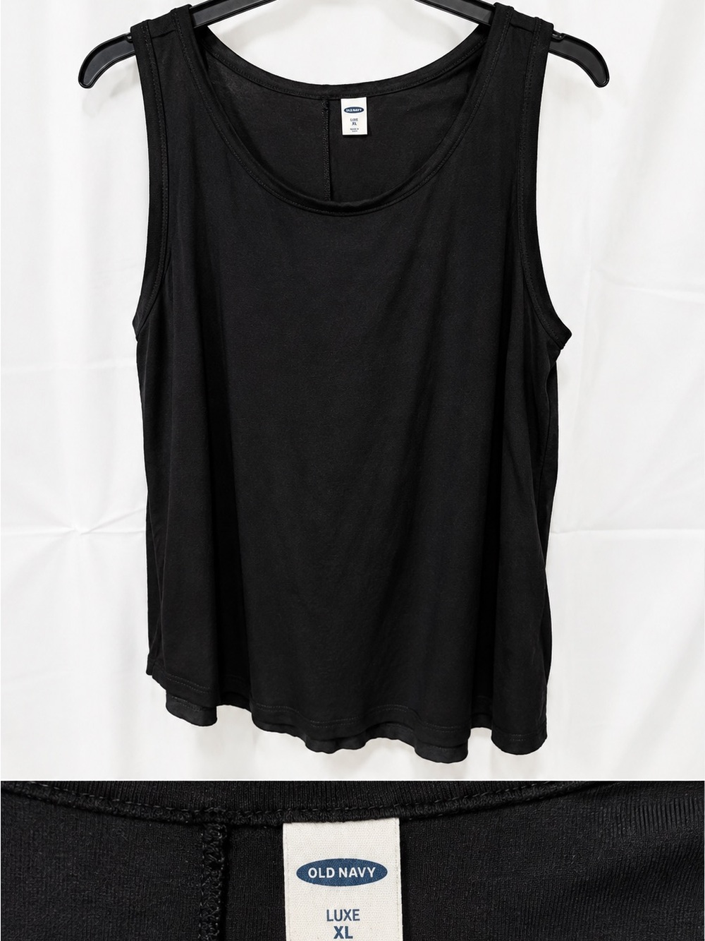 Old Navy Black Luxe Tank Top - Women's Sleeveless Tee